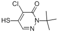 4-Chloro-2-(1,1-dimethylethyl)-5-mercapto-3(2h)-pyridazinone Structure,96490-18-5Structure