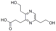 3,6-Bis(2-hydroxyethyl)-2-pyrazinepropanoic acid Structure,96681-85-5Structure