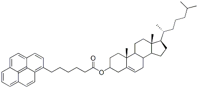 3Beta-hydroxy-5-cholestene 3-[6-(1-pyrene)hexanoate] Structure,96886-70-3Structure