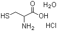 DL-盐酸半胱氨酸一水结构式_96998-61-7结构式