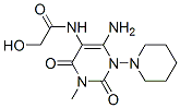 Glycolamide, n-(6-amino-1,2,3,4-tetrahydro-3-methyl-2,4-dioxo-1-piperidino-5-pyrimidinyl)-(7ci) Structure,97434-57-6Structure