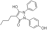 4-Butyl-3-hydroxy-1-(4-hydroxyphenyl)-2-phenyl-3-pyrazolin-5-one Structure,975-18-8Structure