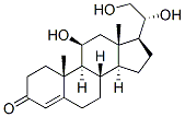 4-孕烯-11beta,20alpha,21-三醇-3-酮结构式_977-22-0结构式