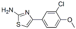 4-(3-Chloro-4-methoxyphenyl)-1,3-thiazol-2-amine Structure,97713-62-7Structure