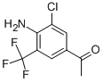 3-氯-4-氨基-5-三氟甲基苯乙酮结构式_97760-76-4结构式