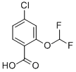 4-氯-2-二氟甲氧基苯甲酸结构式_97914-60-8结构式
