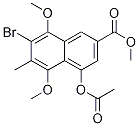 4-(乙酰基氧基)-7-溴-5,8-二甲氧基-6-甲基-2-萘羧酸甲酯结构式_97944-76-8结构式