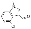 4-氯-1-甲基-1H-吡咯并[3,2-c]吡啶-3-羧醛结构式_97989-41-8结构式
