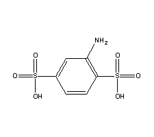 2-氨基-1,4-苯二磺酸结构式_98-44-2结构式