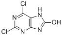 2,6-二氯嘌呤-8-醇结构式_98027-86-2结构式
