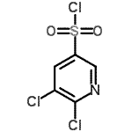 5,6-二氯-3-吡啶磺酰氯结构式_98121-40-5结构式