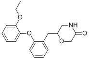 6-[(2-Ethoxyphenoxy)phenylmethyl]-3-morpholinone Structure,98769-79-0Structure