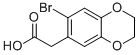 (7-Bromo-2,3-dihydro-1,4-benzodioxin-6-yl)acetic acid Structure,98947-00-3Structure