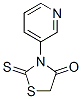 3-吡啶-2-硫氧代-1,3-噻唑烷-4-酮结构式_99419-73-5结构式