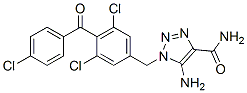 5-Amino-1-(3,5-dichloro-4-(4-chlorobenzoyl)benzyl)-1h-1,2,3-triazole-4-carboxamide Structure,99519-84-3Structure