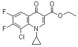 Ethyl 8-chloro-1-cyclopropyl-6,7-difluoro-1,4-dihydroquinoline-4-oxo-3-carboxylate Structure,99696-21-6Structure