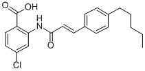 2-(对肉桂酰戊酯)氨基-4-氯苯甲酸结构式_99754-06-0结构式