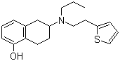 1-Naphthalenol, 5,6,7,8-tetrahydro-6-[propyl[2-(2-thienyl)ethyl]amino]-,(6S)- Structure,99755-59-6Structure
