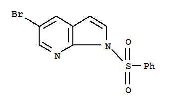 1H-Pyrrolo[2,3-b]pyridine, 5-bromo-1-(phenylsulfonyl)- Structure,1001070-33-2Structure