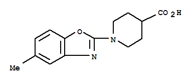 1-(5-Methylbenzo[d]oxazol-2-yl)piperidine-4-carboxylic acid Structure,1048917-20-9Structure