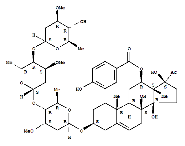青阳参苷元A结构式_106644-33-1结构式