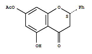 7-乙酸-5,7-二羟基双氢黄酮酯结构式_109592-60-1结构式