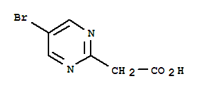 2-Pyrimidineacetic acid, 5-bromo- Structure,1134327-93-7Structure