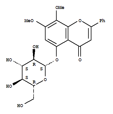 穿心莲黄酮苷C结构式_113963-39-6结构式
