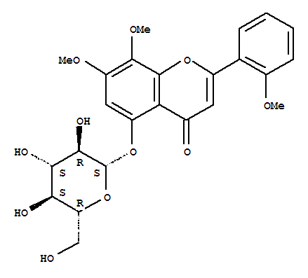 穿心莲黄酮苷E结构式_113963-41-0结构式