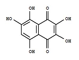 2,3,5,6,8-季戊四醇羟基-1,4-萘结构式_1143-11-9结构式