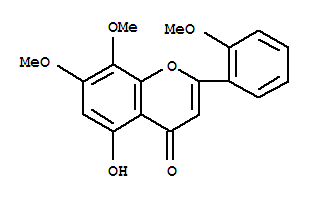穿心莲黄酮结构式_1165-40-8结构式
