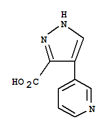 4-(3-吡啶)-1H-吡唑-3-羧酸结构式_117784-26-6结构式