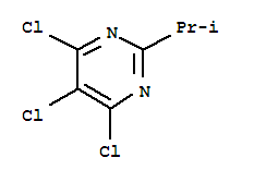 4,5,6-三氯-2-(1-甲基乙基)-嘧啶结构式_1199-53-7结构式