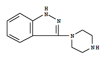 3-(1-哌嗪)-1H-吲唑结构式_131633-88-0结构式