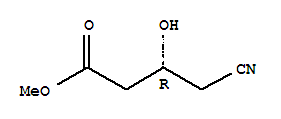 Butanoic acid, 4-cyano-3-hydroxy-, methyl ester, (3R)- Structure,141942-84-9Structure
