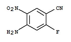 4-氨基-2-氟-5-硝基苯甲腈结构式_143151-03-5结构式