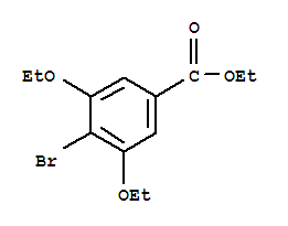 4-溴-3,5-二乙氧基苯甲酸乙酯结构式_149517-92-0结构式