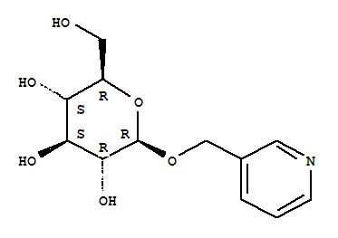 3-吡啶甲基 beta-d-吡喃葡萄糖苷结构式_151870-75-6结构式