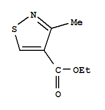 3-Methylisothiazole-4-carboxylic acid ethyl ester Structure,15901-51-6Structure