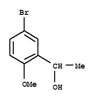 5-溴-2-甲氧基-α-甲基苯甲醇结构式_16602-17-8结构式