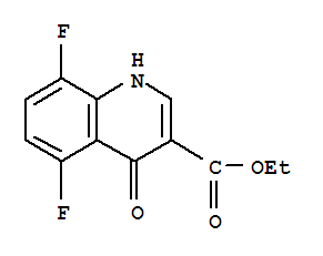 5,8-二氟-1,4-二氢-4-氧代-3-喹啉羧酸乙酯结构式_185011-67-0结构式