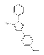 5-Amino-3-(4-methoxyphenyl)-1-phenylpyrazole Structure,19652-13-2Structure