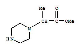 (9ci)--alpha--甲基-1-哌嗪乙酸甲酯结构式_201803-58-9结构式