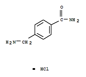4-氨基甲基-苯甲酰胺盐酸盐结构式_20188-40-3结构式