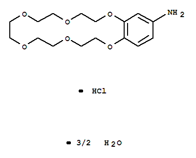 4-氨基苯并-18-冠-6 倍半水合盐酸盐结构式_205504-06-9结构式