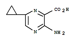 3-氨基-6-环丙基-2-吡嗪羧酸结构式_2060-08-4结构式