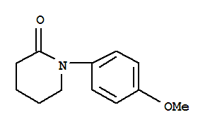 1-(4-甲氧基苯基)-哌啶-2-酮结构式_206753-46-0结构式