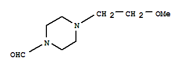 (9ci)-4-(2-甲氧基乙基)-1-哌嗪羧醛结构式_206862-55-7结构式
