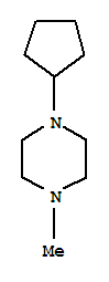 (8ci)-1-环戊基-4-甲基-哌嗪结构式_21043-34-5结构式