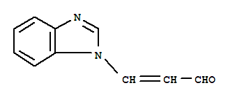 (9ci)-3-(1H-苯并咪唑-1-基)-2-丙烯醛结构式_21431-76-5结构式